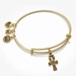 Ankh Charm Bangle Bracelet 8 Ankh Charm Bangle Bracelet -Alex And Ani Bracelets Shop ankh charm bangle bracelet AA612122EWBRG