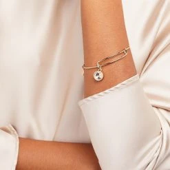 April Birthstone Charm Bangle, Clear Crystal 12 April Birthstone Charm Bangle, Clear Crystal -Alex And Ani Bracelets Shop april birthstone charm bangle bracelet clear crystal model A21EBBIR4SG