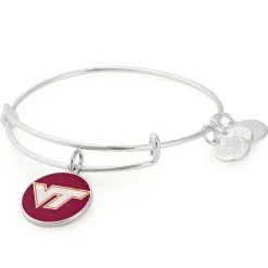 Virginia Tech Logo Charm Bangle