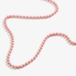 Ball Chain Necklace, Pink