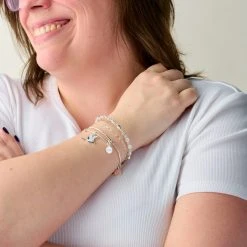 'Blessed' Crane Duo Charm Bangle Bracelet -Alex And Ani Bracelets Shop blessed crane duo charm bangle bracelet on model Layered AA754423SS 1200x1200 bd93c0f