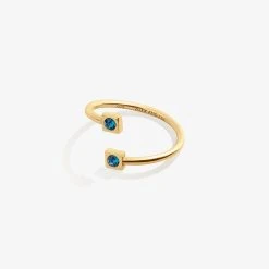 Blue Zircon Ring Wrap, December Birthstone -Alex And Ani Bracelets Shop blue zircon heart ring wrap december birthstone AA621222ERG