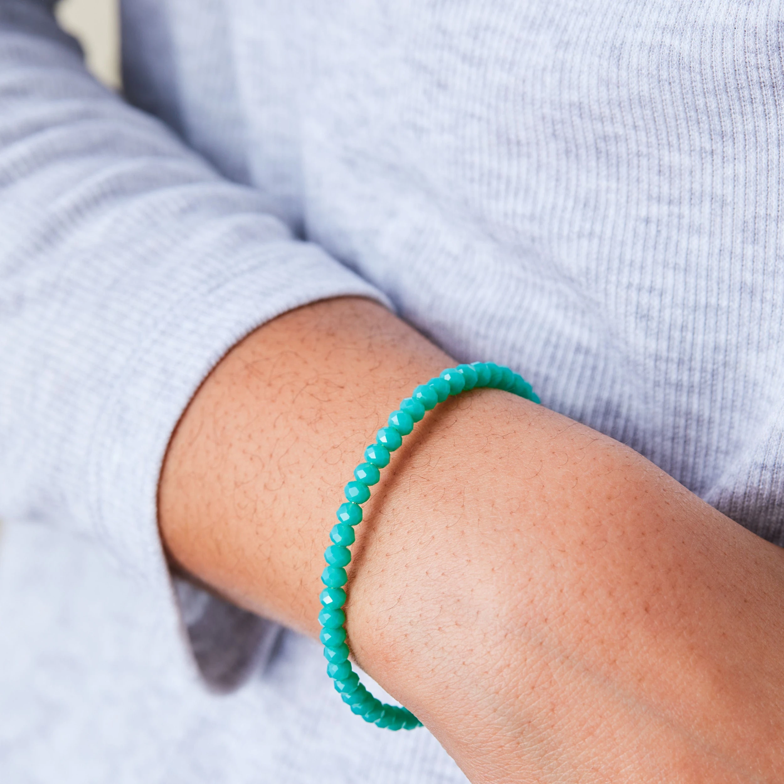 Brilliance Beaded Wrap Bracelet, Emerald Green 4 Brilliance Beaded Wrap Bracelet, Emerald Green - Image 2