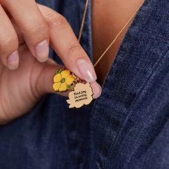 Buttercup Flower Mantra Charm Necklace 15 Buttercup Flower Mantra Charm Necklace -Alex And Ani Bracelets Shop buttercup charm necklace adjustable A21ENCUPSG38233