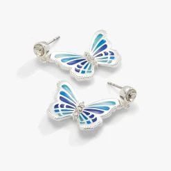 Butterfly Crystal Drop Earrings 8 Butterfly Crystal Drop Earrings -Alex And Ani Bracelets Shop butterfly crystal drop earrings AA743523SS