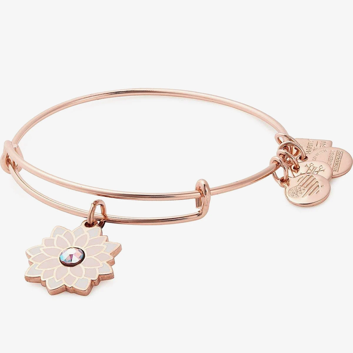 Water Lily Charm Bangle 4 Water Lily Charm Bangle - Image 2