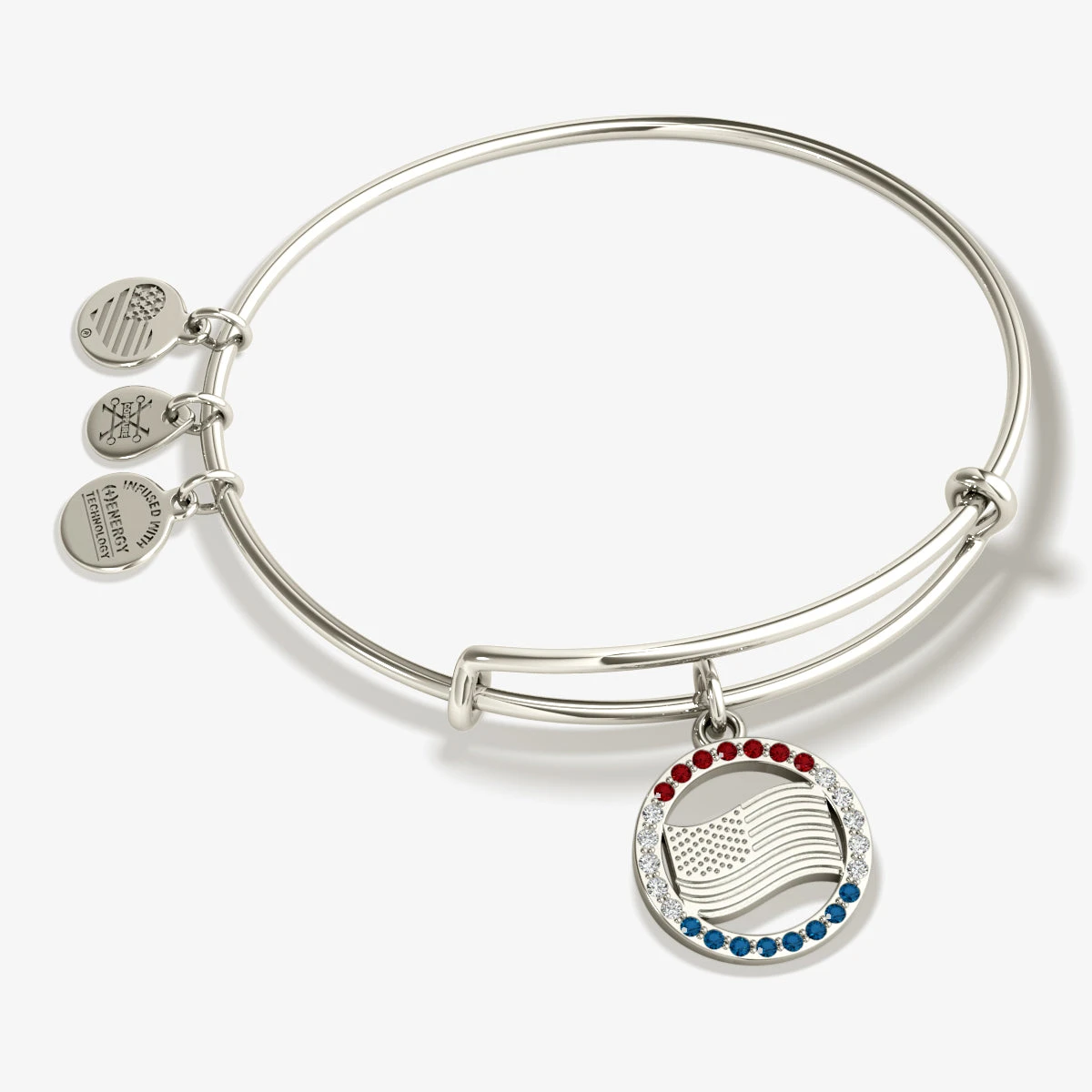 Celebration Flag Patriotic Charm Bangle Bracelet 3 Celebration Flag Patriotic Charm Bangle Bracelet
