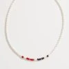 Celebration Red, White And Blue Pearl Necklace 2 Celebration Red, White And Blue Pearl Necklace -Alex And Ani Bracelets Shop celebration red white and blue pearl necklace A22PRLNKSG front