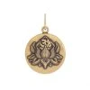 Lotus Peace Petals Textured Charm