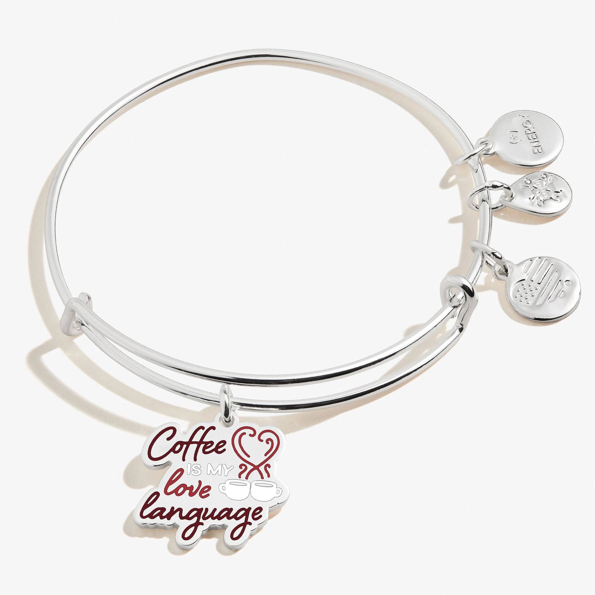 Coffee Is My Love Language Charm Bangle Bracelet 3 Coffee Is My Love Language Charm Bangle Bracelet