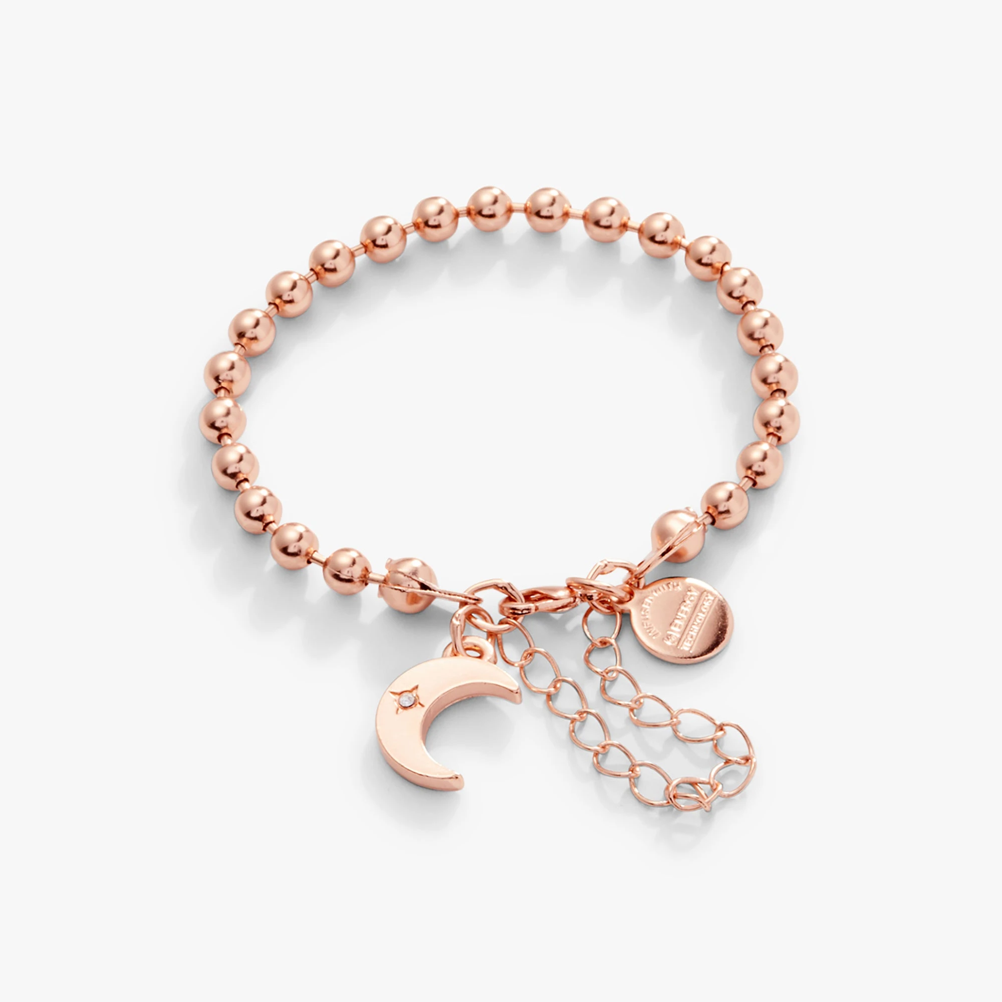 Crescent Moon Ball Chain Bracelet 7 Crescent Moon Ball Chain Bracelet - Image 5