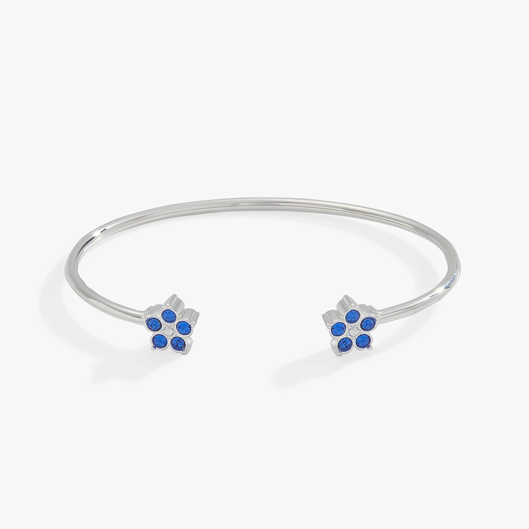 Crystal Forget-Me-Not Flower Flex Cuff 3 Crystal Forget-Me-Not Flower Flex Cuff