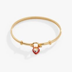 Crystal Heart Clip Bangle -Alex And Ani Bracelets Shop crystal heart clip bangle front AA737723SG