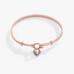 Crystal Heart Clip Bangle -Alex And Ani Bracelets Shop crystal heart clip bangle front AA737723SR