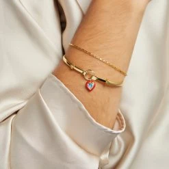 Crystal Heart Clip Bangle -Alex And Ani Bracelets Shop crystal heart clip bangle model2 AA737723SG