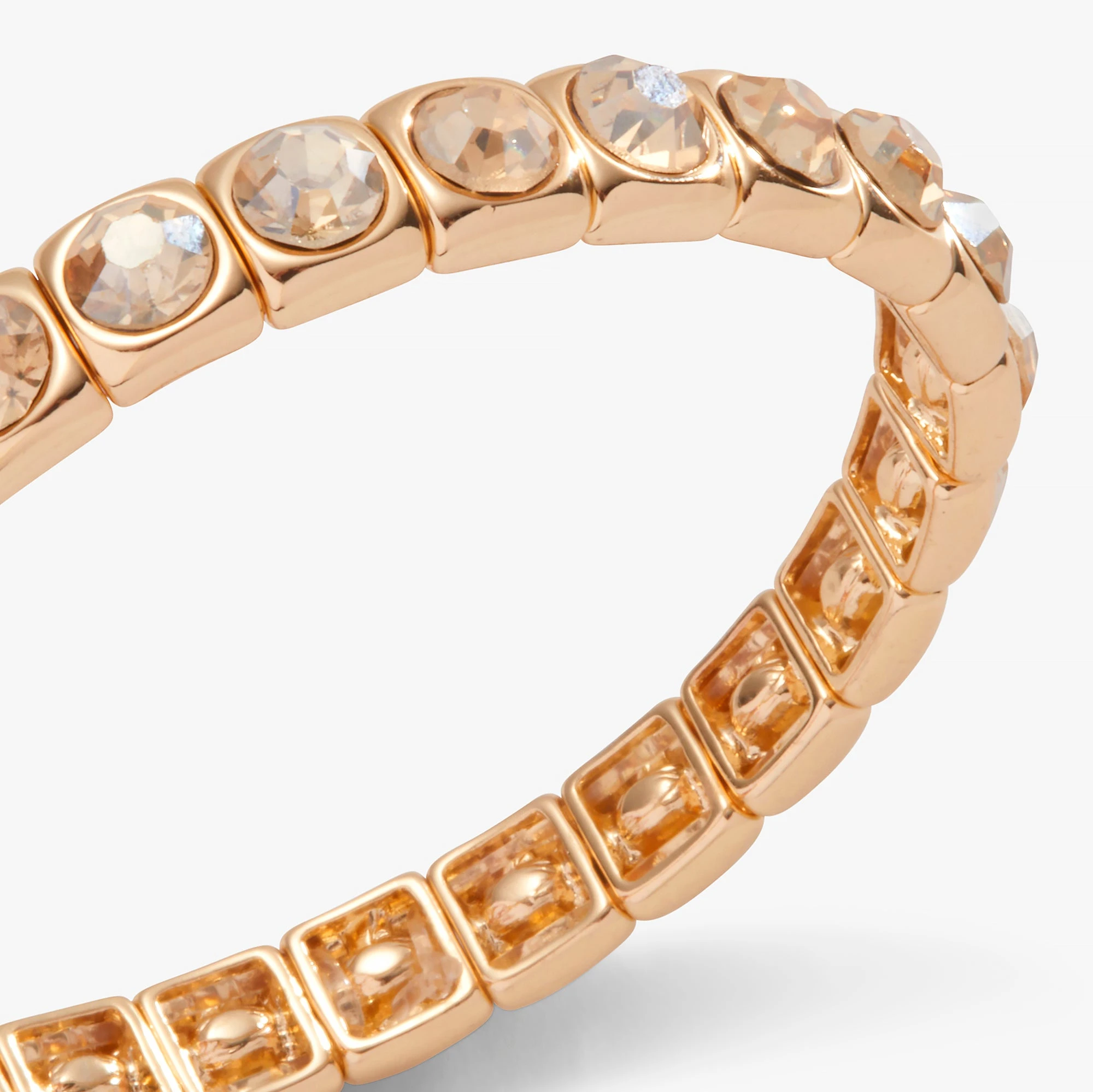 Crystal Stretch Bracelet, Champagne 4 Crystal Stretch Bracelet, Champagne - Image 2