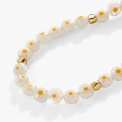 Daisy Beaded Necklace, Adjustable -Alex And Ani Bracelets Shop daisy beaded necklace adjustable detail AA756823RG