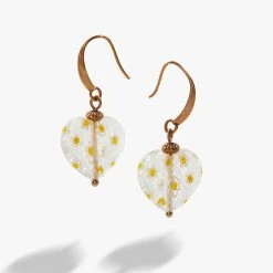Daisy Heart Drop Earrings -Alex And Ani Bracelets Shop daisy heart drop earrings alt AA756523RG