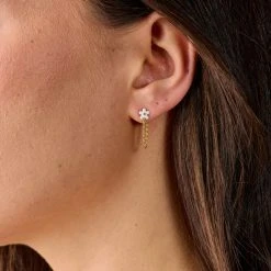 Daisy Stud + Hoop Earrings, Set Of 3 8 Daisy Stud + Hoop Earrings, Set Of 3 -Alex And Ani Bracelets Shop daisy stud and hoop earrings set of 3 on model5 AA742623SG 1200x1200 bd93c0f