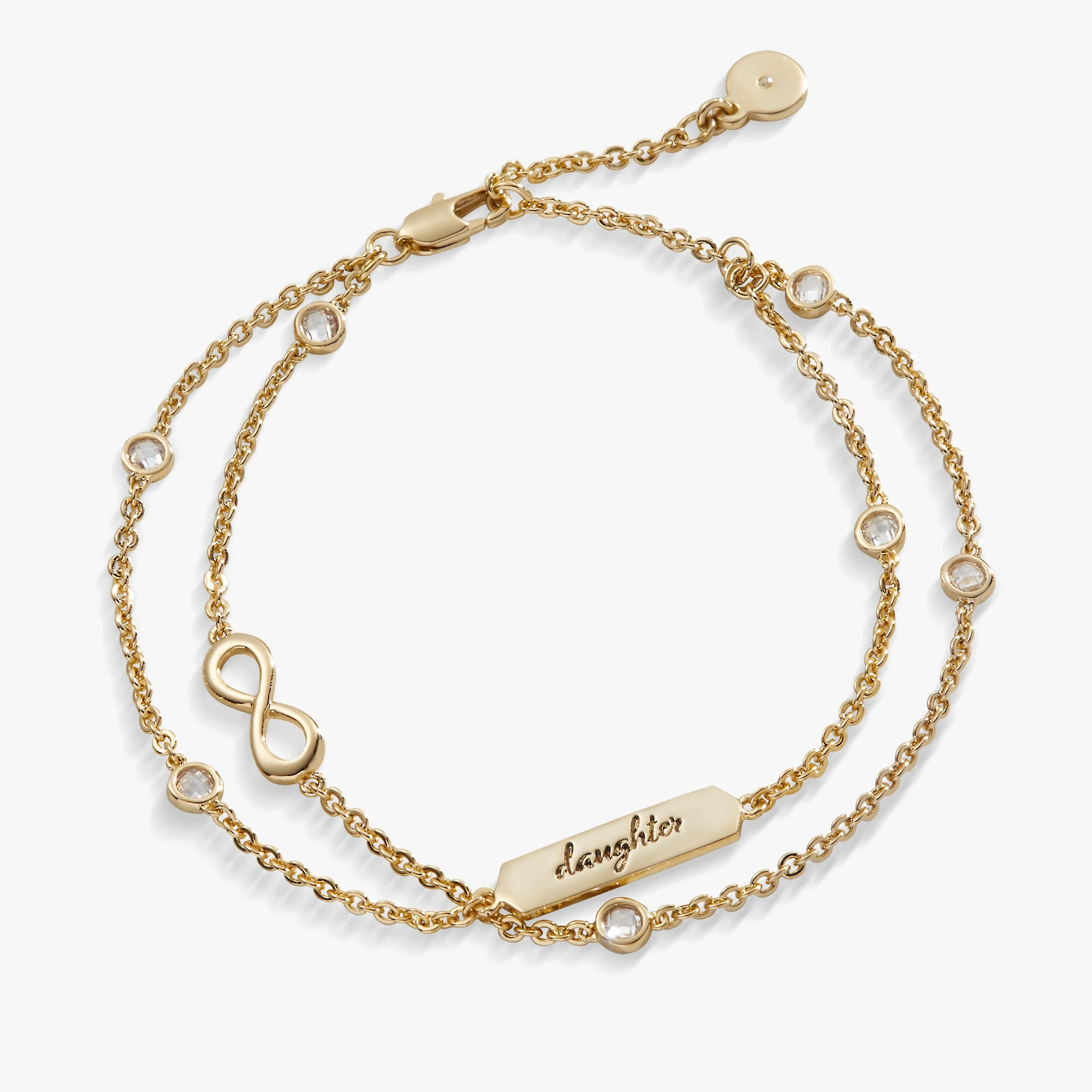 'Daughter' Infinity Chain Bracelet, Adjustable 5 'Daughter' Infinity Chain Bracelet, Adjustable - Image 3