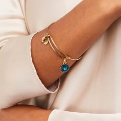 December Birthstone Charm Bangle, Blue Zircon 12 December Birthstone Charm Bangle, Blue Zircon -Alex And Ani Bracelets Shop december birthstone charm bangle bracelet blue zircon model A21EBBIR12SG