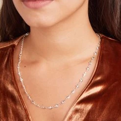 Delicate Star Motif Necklace -Alex And Ani Bracelets Shop delicate star motif necklace A21ENSTR20SS40299