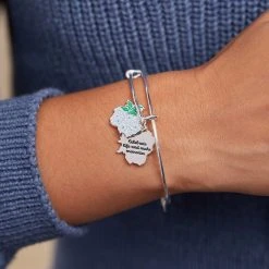 Delphinium Flower Mantra Charm Bangle -Alex And Ani Bracelets Shop delphinium flower charm bangle bracelet A21EBDELSS38110