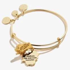 Delphinium Flower Mantra Charm Bangle -Alex And Ani Bracelets Shop delphinium flower charm bangle bracelet front2 A21EBDELSG