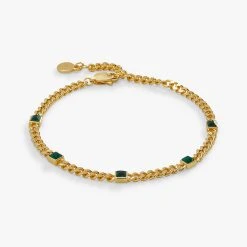 Emerald Curb Chain Bracelet, May Birthstone -Alex And Ani Bracelets Shop emerald curb chain bracelet may birthstone AA7398235SG