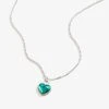 Emerald Heart Necklace, May Birthstone 2 Emerald Heart Necklace, May Birthstone -Alex And Ani Bracelets Shop emerald heart necklace may birthstone front A22ENHRT5SS