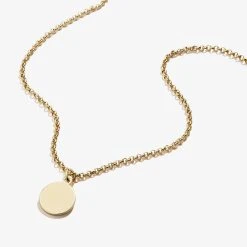 Engravable Small Circle Charm Necklace, 19'' 16 Engravable Small Circle Charm Necklace, 19'' -Alex And Ani Bracelets Shop engravable circle charm necklace adjustable 19 front EN21ENBRND12SG