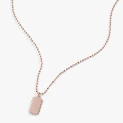 Engravable Dog Tag Necklace 20 Engravable Dog Tag Necklace -Alex And Ani Bracelets Shop engravable dog tag necklace front AA710722SR