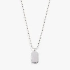 Engravable Dog Tag Necklace