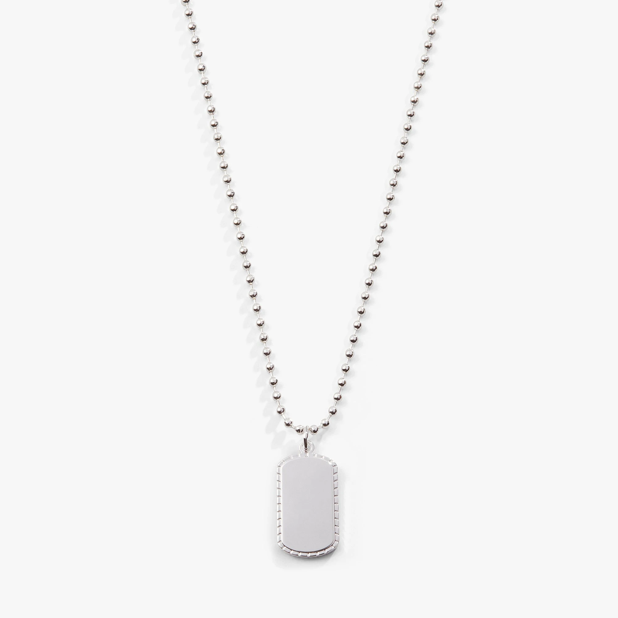 Engravable Dog Tag Necklace 3 Engravable Dog Tag Necklace