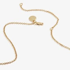 Engravable Four-Leaf Clover Necklace, 21" -Alex And Ani Bracelets Shop engravable four leaf clover necklace 21 adjustable back AA611822NKSG