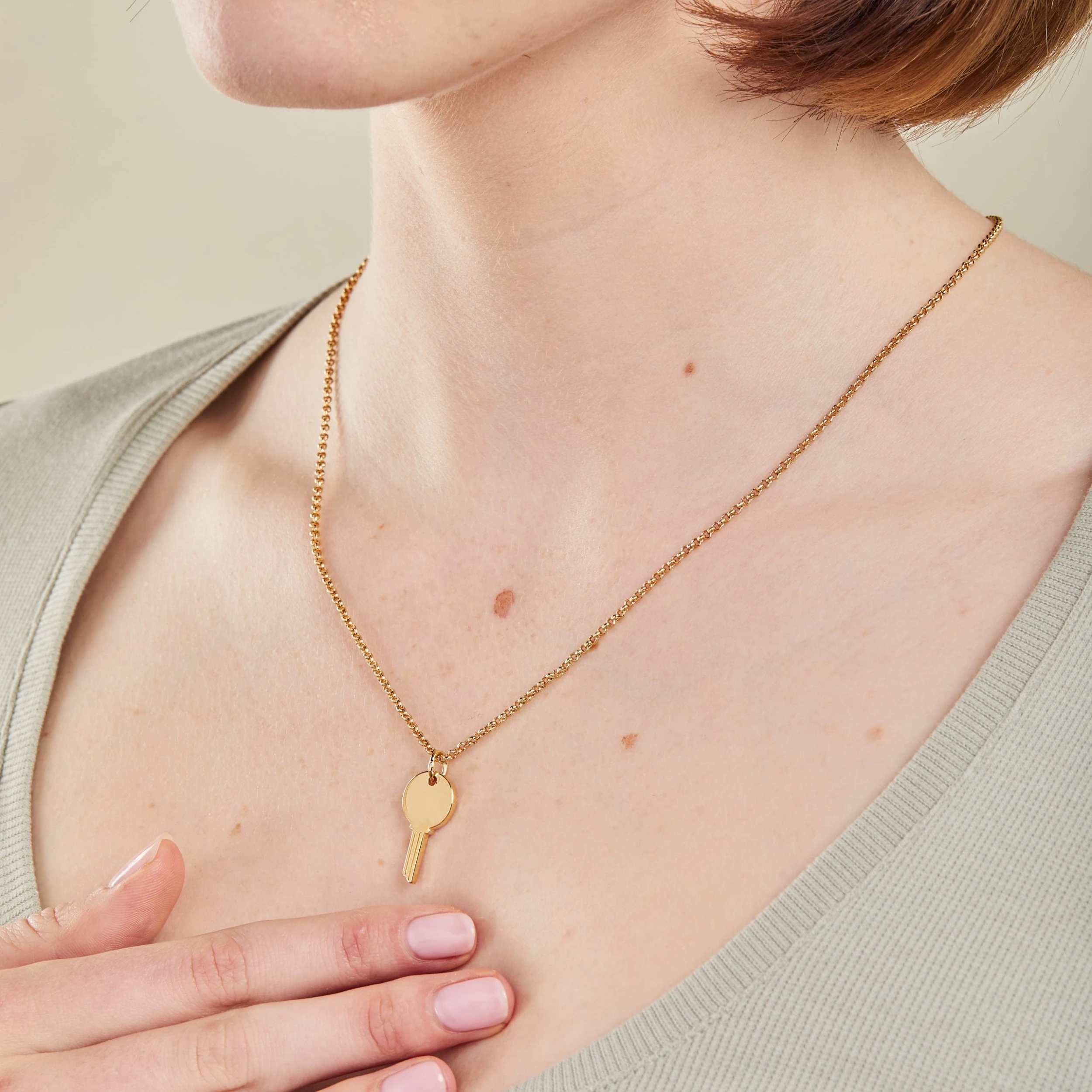 Engravable Key Necklace, 20'' 8 Engravable Key Necklace, 20'' - Image 6