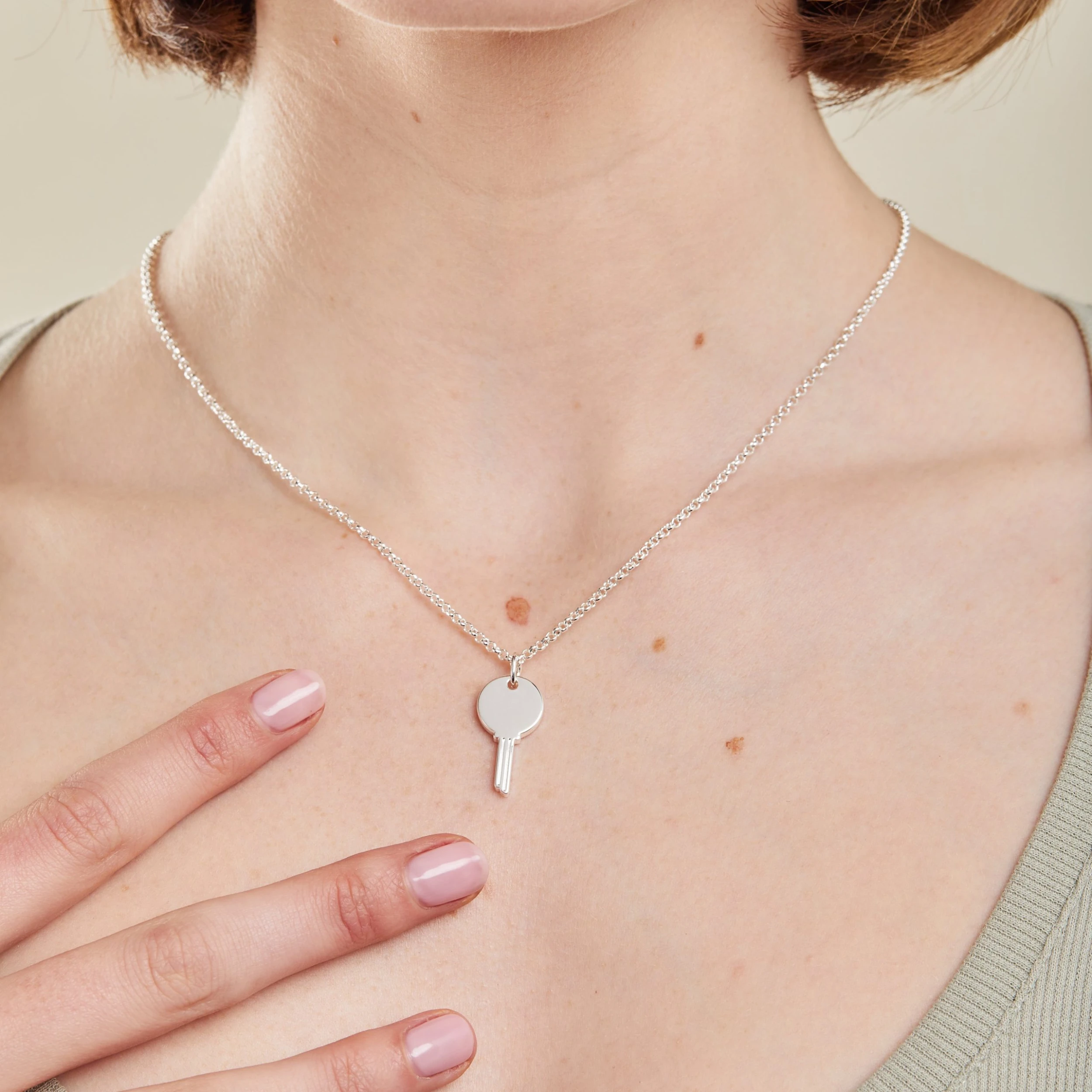 Engravable Key Necklace, 20'' 4 Engravable Key Necklace, 20'' - Image 2