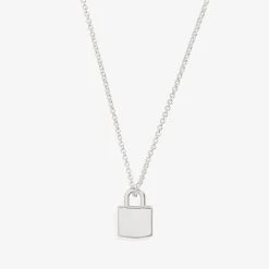 Engravable Lock Necklace, 20''