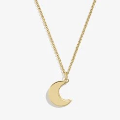 Engravable Moon Charm Necklace, 19'' -Alex And Ani Bracelets Shop engravable moon charm necklace adjustable 19 top EN21ENMNSG 3