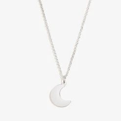 Engravable Moon Charm Necklace, 19''