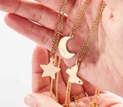 Engravable Moon Charm Necklace, 19'' -Alex And Ani Bracelets Shop engravable moon necklace 2022