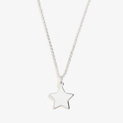 Engravable Star Charm Necklace, 19''