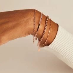 Everyday French Rope Chain Bracelet -Alex And Ani Bracelets Shop everyday french rope chain bracelet on model AA734922SR