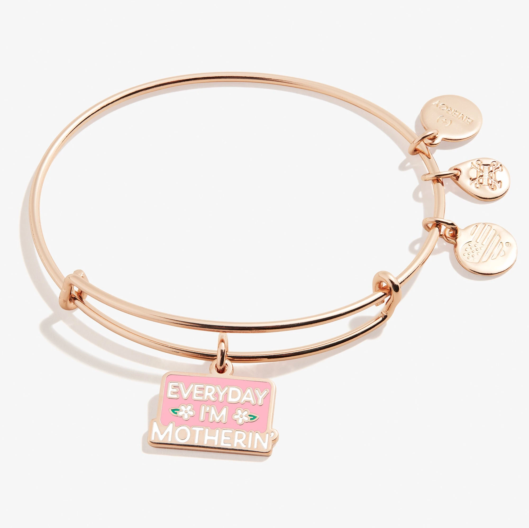 'Everyday I'm Motherin' Charm Bangle Bracelet 3 'Everyday I'm Motherin' Charm Bangle Bracelet