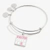 'Faith Over Fear' Breast Cancer Awareness Charm Bangle -Alex And Ani Bracelets Shop faith over fear breast cancer charm bangle AA692322SS