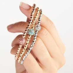 Fireball Bracelet, Crystal 9 Fireball Bracelet, Crystal -Alex And Ani Bracelets Shop fireball bracelet crystal on model all A22CRFBBRSS