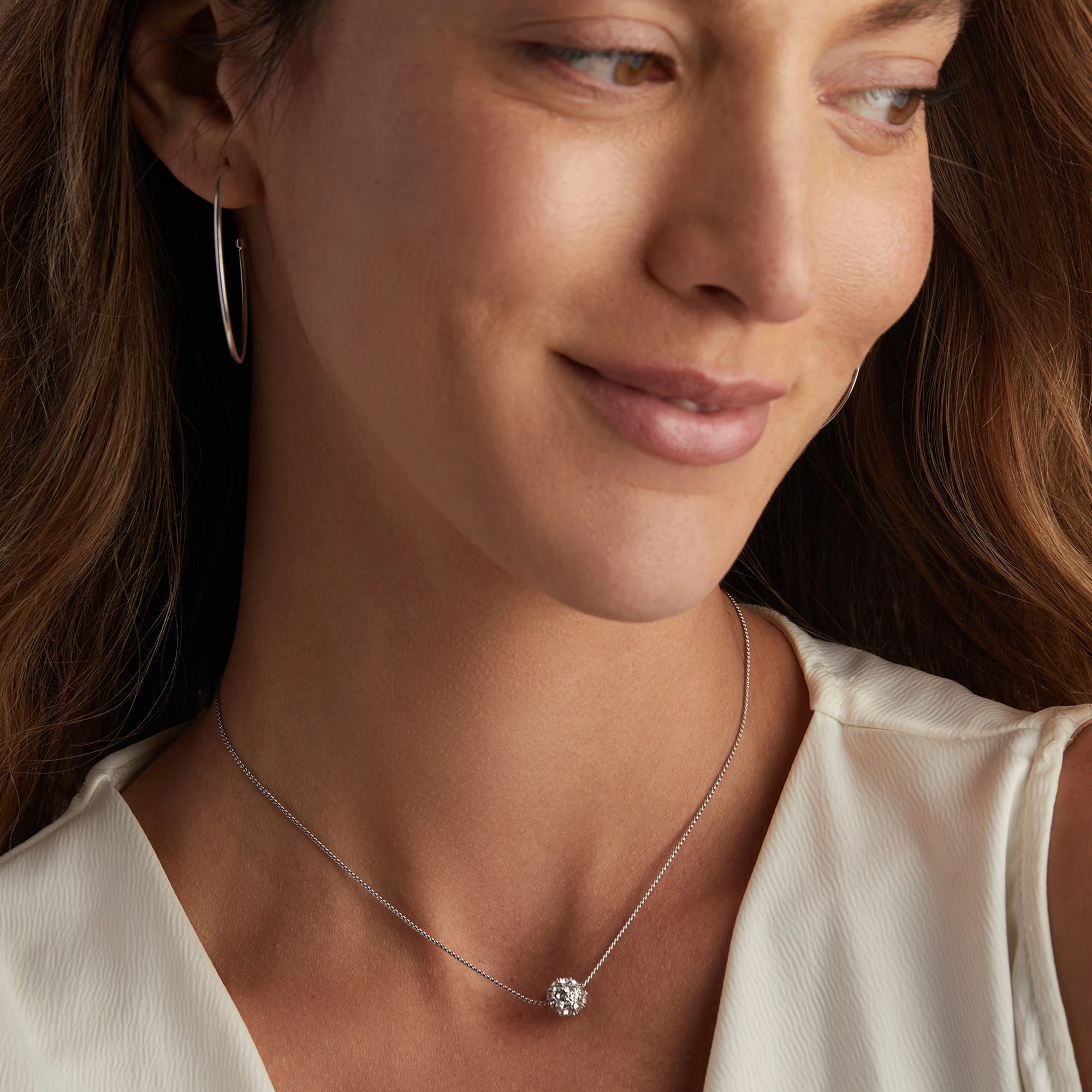 Fireball Necklace, Crystal 4 Fireball Necklace, Crystal - Image 2