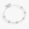 Floral Crystal Beaded Bangle 1 Floral Crystal Beaded Bangle -Alex And Ani Bracelets Shop floral crystal beaded bangle front