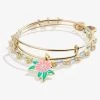Flower Charm Bangle Bracelets, Set Of 2 2 Flower Charm Bangle Bracelets, Set Of 2 -Alex And Ani Bracelets Shop flower charm bangle bracelets set of 2 AA627922SG