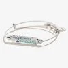 'Follow Your Dreams' Inline Charm Bangle -Alex And Ani Bracelets Shop follow your dreams inline charm bangle silver front A21EBFDRS